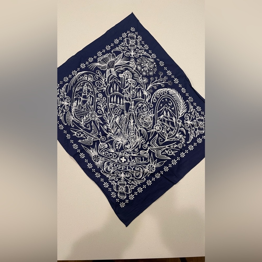Good & Well Supply Co x Kyler Martz Bandana - Blue